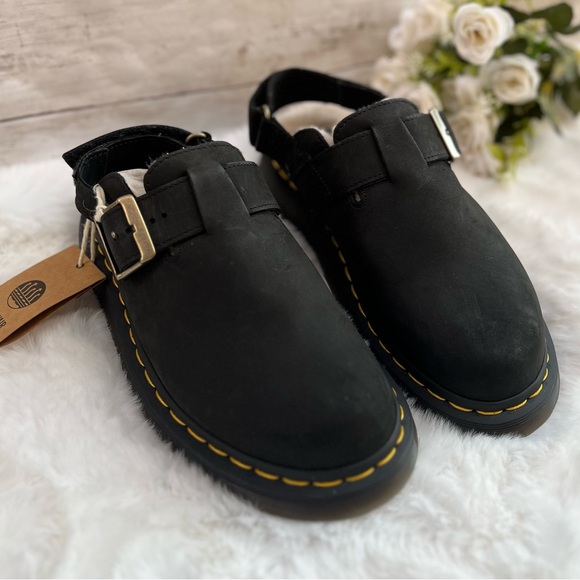 **SOLD NEW Womens Size 7 Dr. Martens Jorge II Fur Lined Slingback Platform Mules - Picture 2 of 12